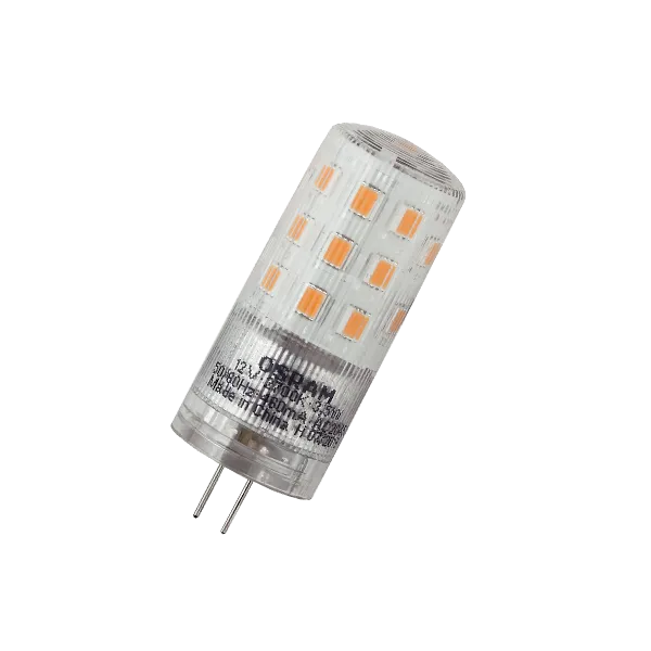 детальное изображение Лампа светодиодная 3.5W/2700K (=40W) G4 12V LEDPPIN 450Lm d18x50 OSRAM 4058075369009