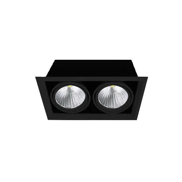 детальное изображение Светильник светодиодный карданный 2x30W 3000K 4800Lm Чёрный FL-LED Grille-111-3 FOTON LIGHTING 613172