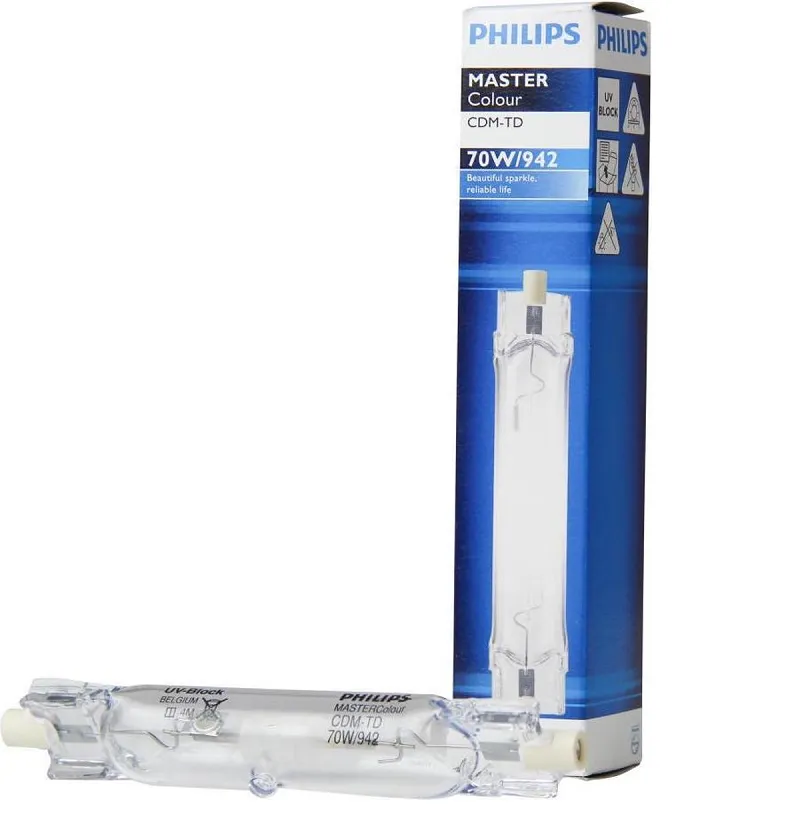 Лампа металлогалогенная CDM-TD 70W/942 RX7s 5450Lm d22x117mm PHILIPS