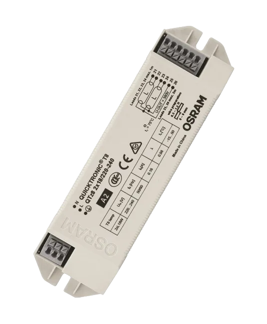 ЭПРА для люминесцентной лампы Т8 QTZ8 2X18 220-240 150x40x28mm |