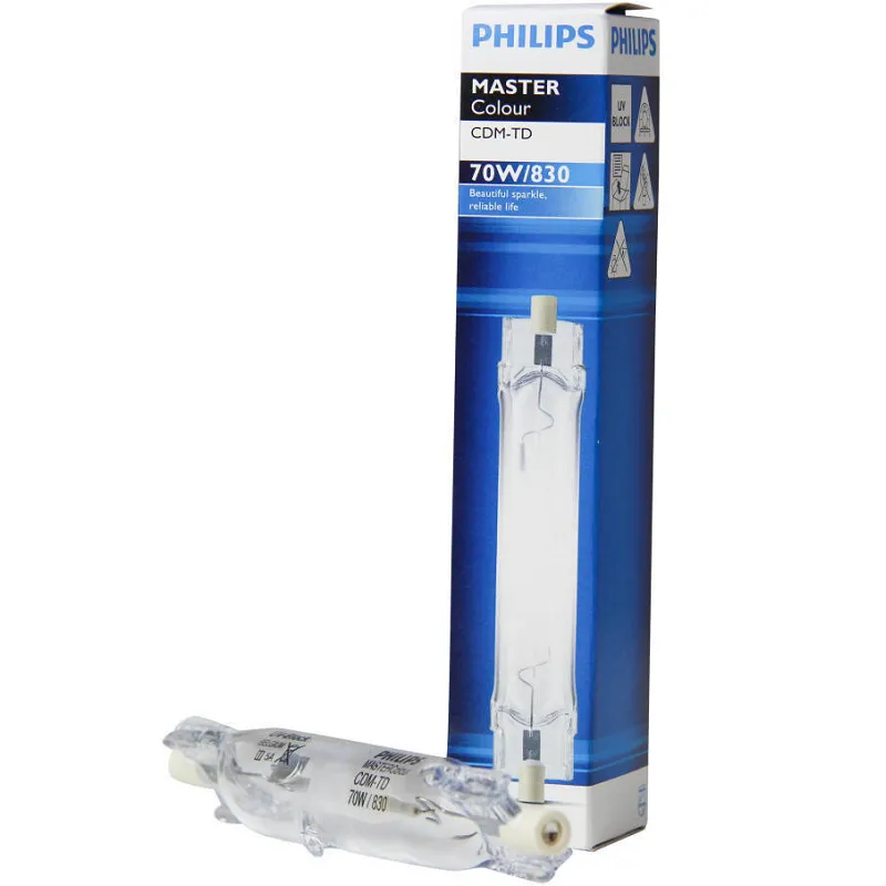 Лампа металлогалогенная CDM-TD 70W/830 RX7s 6000Lm d22x117mm PHILIPS
