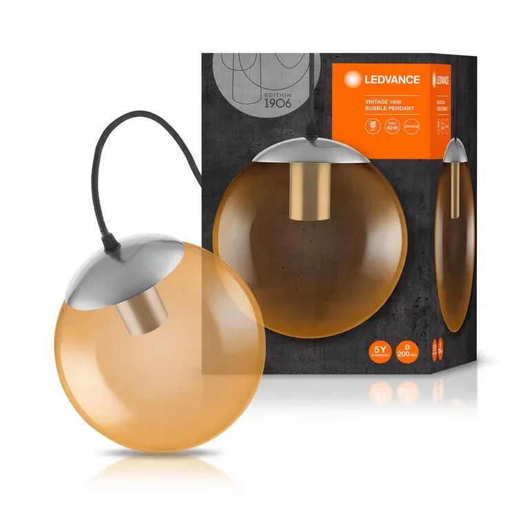 Светильник подвесной 1*Е27 Золотистый 1906 BUBBLE PENDANT 200X1460 LEDVANCE